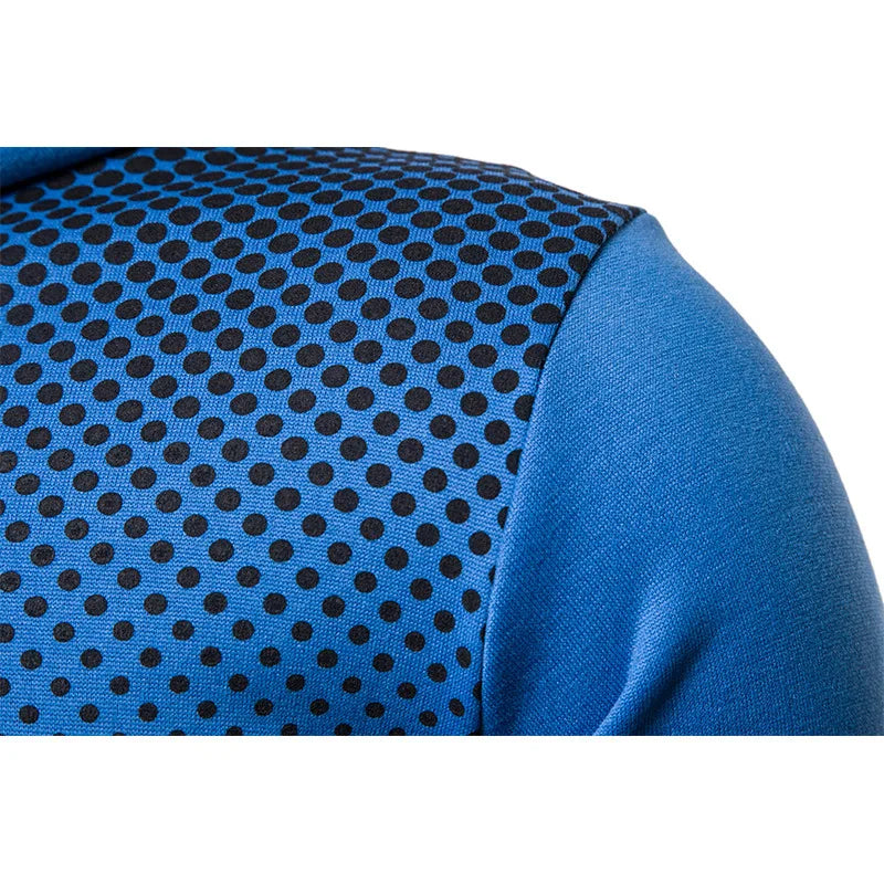 Autumn and Winter New Solid Color Fleece Sweater Pants Men's Casual Zipper Sports Hat Set
